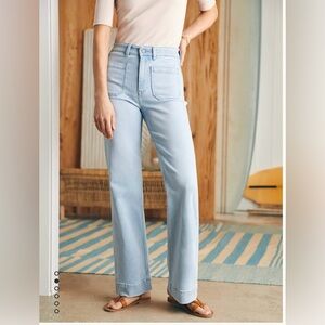 Faherty Pocket jeans in white